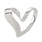 Sterling Silver Heart Slide Pendant Charm Jewelry 25mm x 27mm
